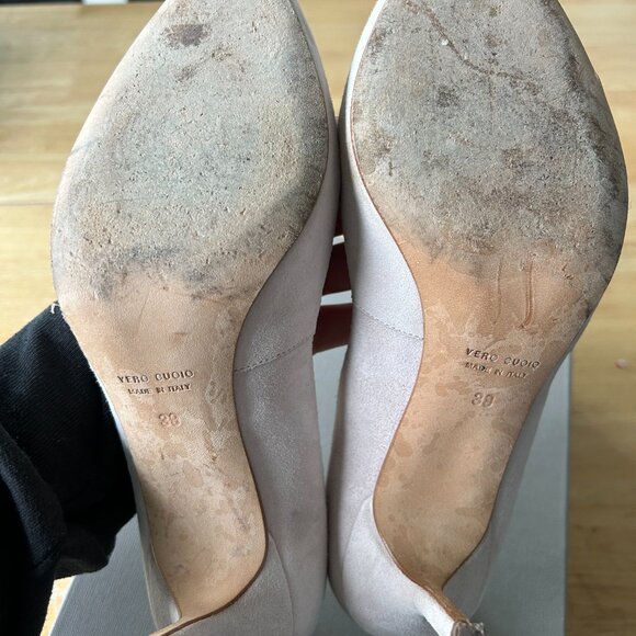 Pink Blush Club Monaco Suede Pumps - Picture 9 of 10